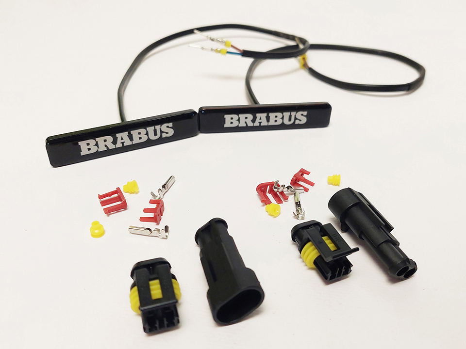 G Wagon LED Fender Emblem Brabus Logo for Mercedes w463a w464 2pcs